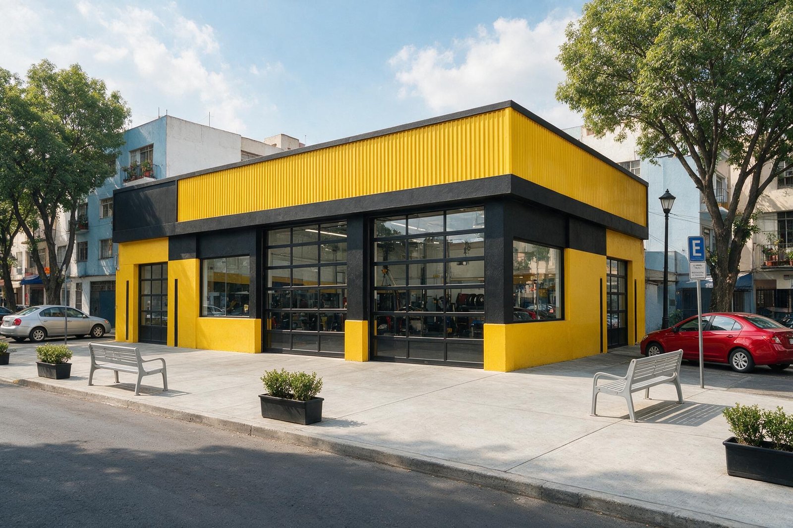 Fachada de Autotyre Alpes en Avenida Barranca del Muerto, CDMX